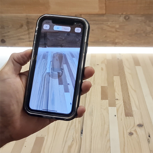 Schritt 3: Das Smartphone wechselt in den Augmented Reality-Modus