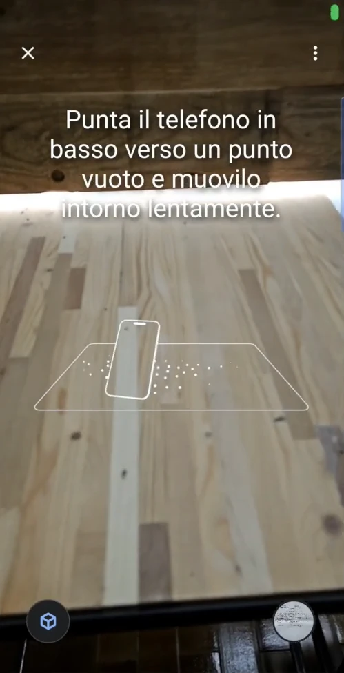 Augmented Reality: scan the surface