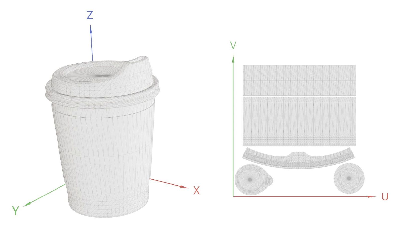 Modello 3D con mappa delle UV